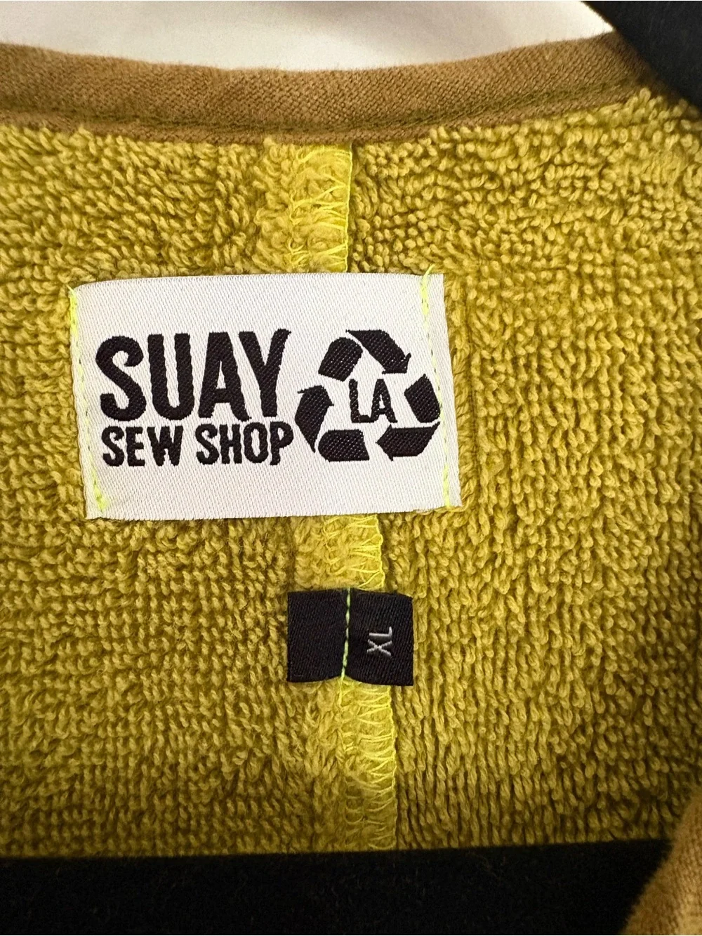 Suay Sew Shop Terry Cloth Chore Coat/Jacket/Cardigan XL